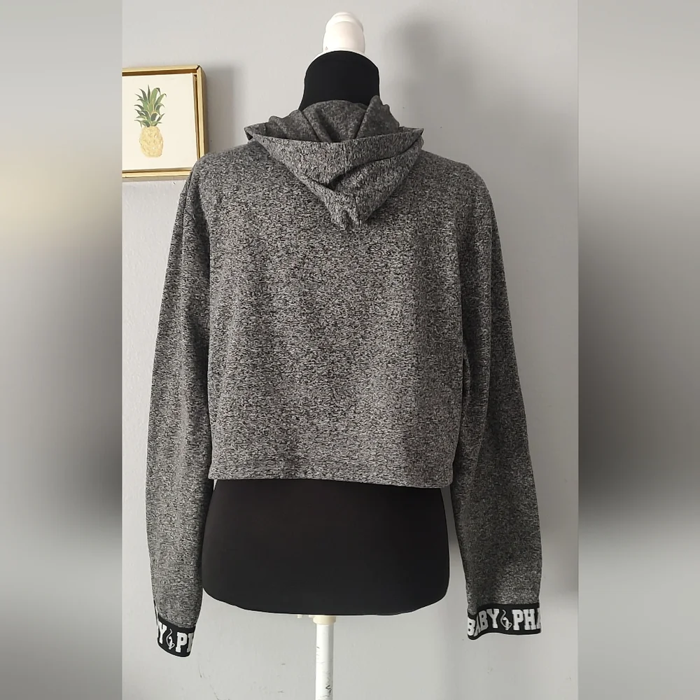 Jacket Hoodie Baby Phat Crop Girls Size 3X Hoodie Good Condition Gray Zipper